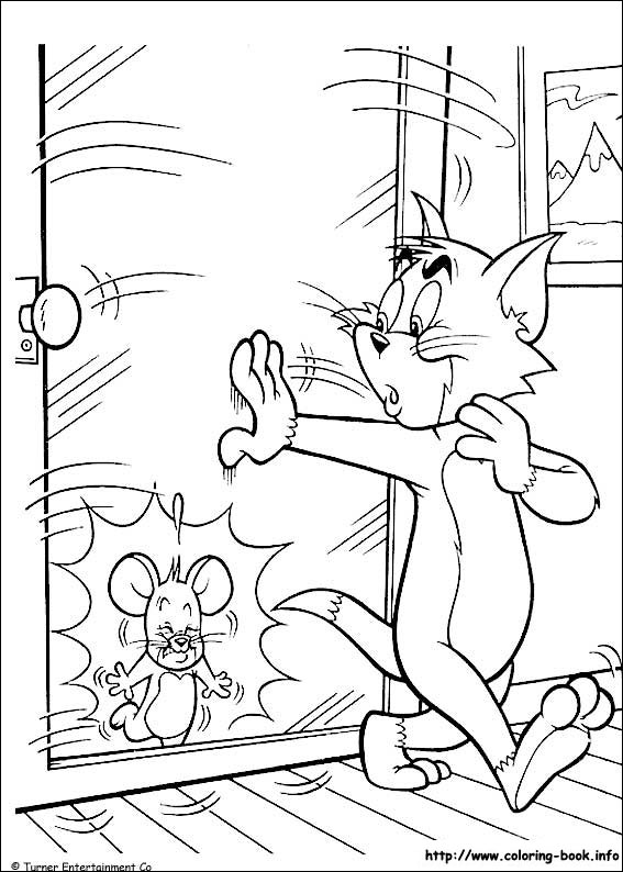 Tom and Jerry coloring picture